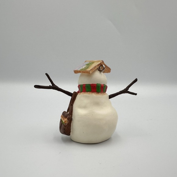 Hallmark 2001 Mitford Snowman Jubilee Christmas Ornament Set 4 Box Dated QX2825 - Picture 13 of 14